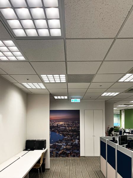 安裝晟鑫照明節能燈具後受到辦公室同仁的好評